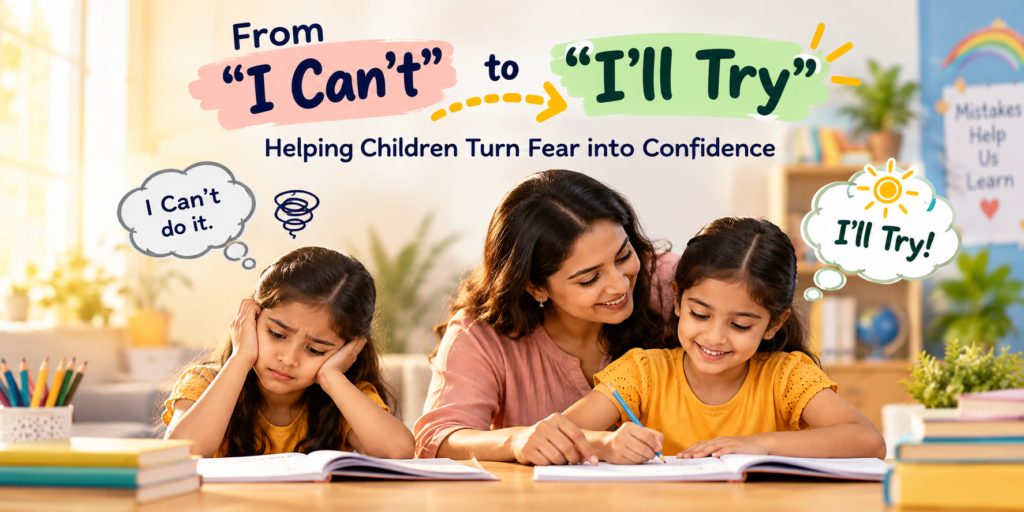 Helping children overcome fear of failure sarathi school habsiguda hyderabad